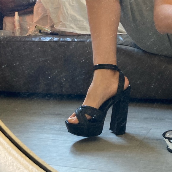 Aldo platform shoes heels new never worn 8.5 us - Picture 8 of 10